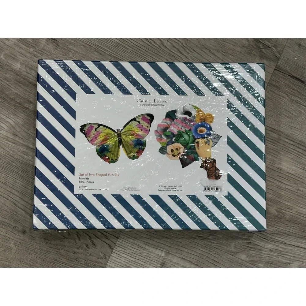 Christian Lacroix Heritage Collection Set Of Two Shaped Puzzles 850 Pieces